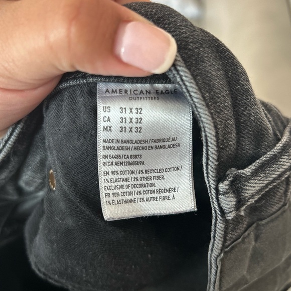 Black American Eagle 🦅 Airflex Jeans 👖 Size 31x32 - Picture 11 of 12